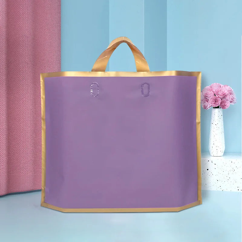 50pcs custom logo frosted shopping bags plastic gift bags clothing packaging bag design Personalized Logo Print merchandise bags