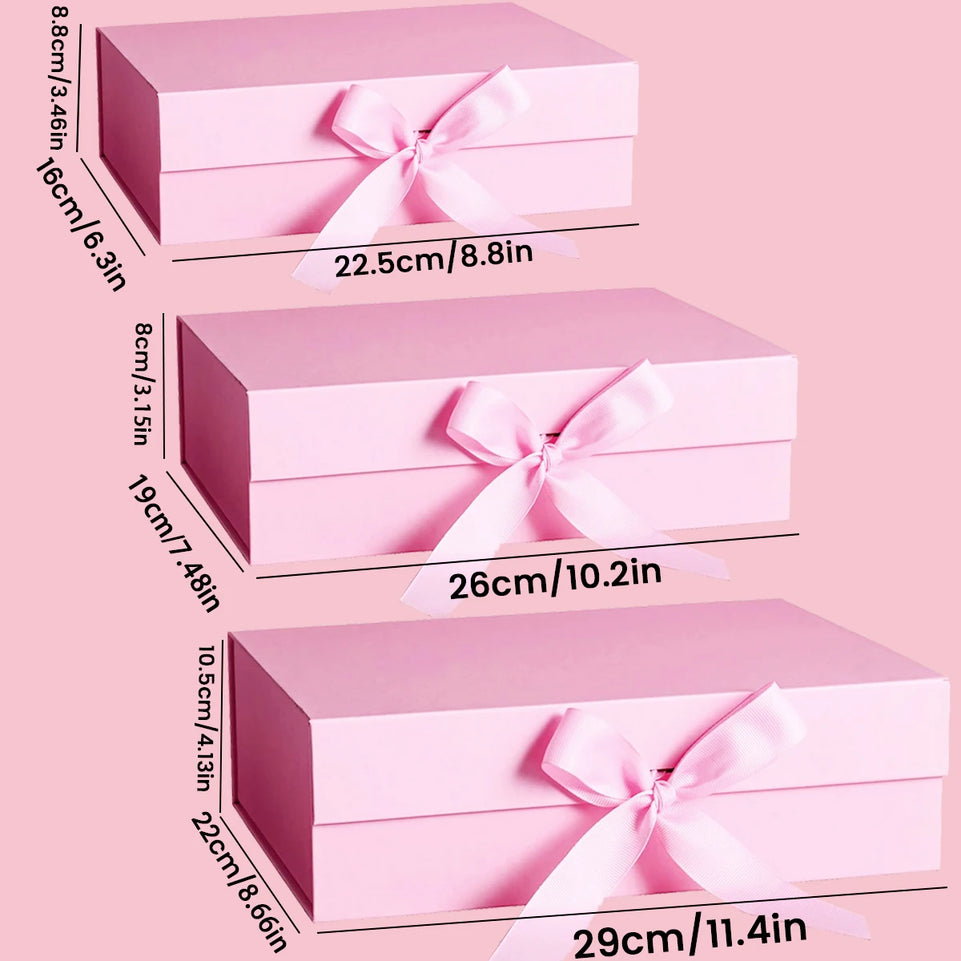Pink Magnetic Gift Box, Luxury Gift Box, Gift Wrapping Box For Birthday Holiday Party Christmas Halloween Anniversary
