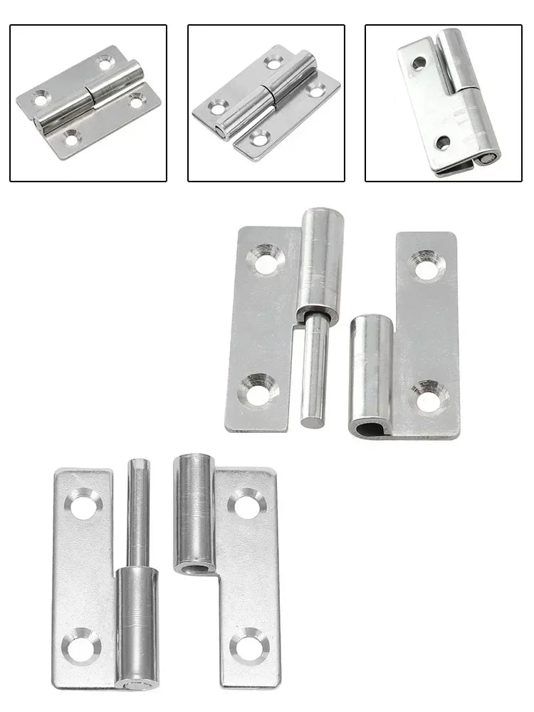 1pc Removable Hinge Stainless Steel Detachable Hinge Slip Joint Flag Lift Off Detachable Door Home Improvement Accessories