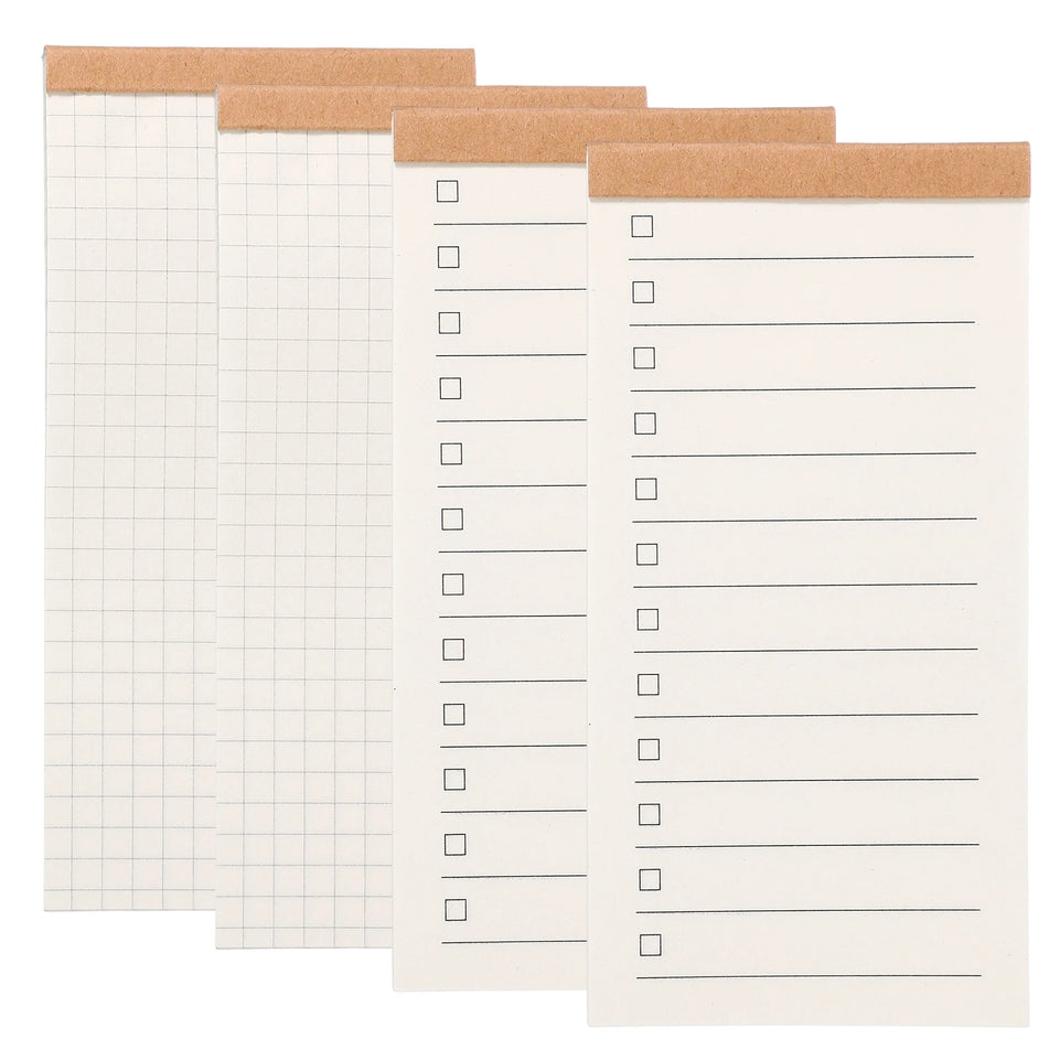 4/8Pcs Portable Field Notes Small Notepads 50Sheet Pocket Notebooks Memo Book to Do List Organizer Planner Daily for Work Office