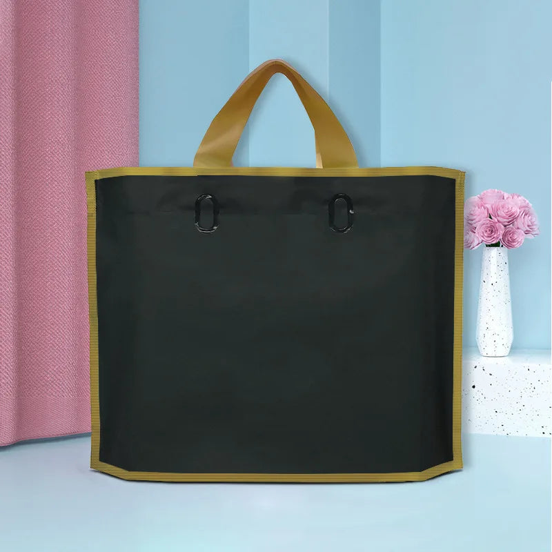 50pcs custom logo frosted shopping bags plastic gift bags clothing packaging bag design Personalized Logo Print merchandise bags