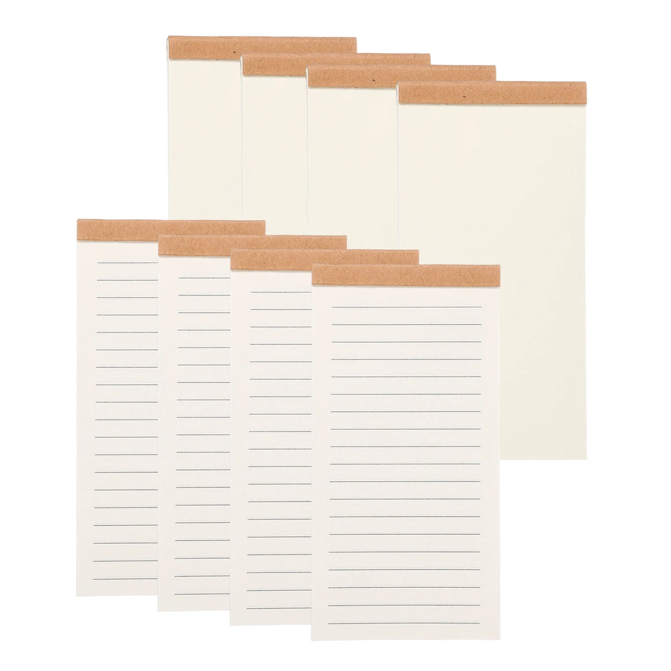 4/8Pcs Portable Field Notes Small Notepads 50Sheet Pocket Notebooks Memo Book to Do List Organizer Planner Daily for Work Office
