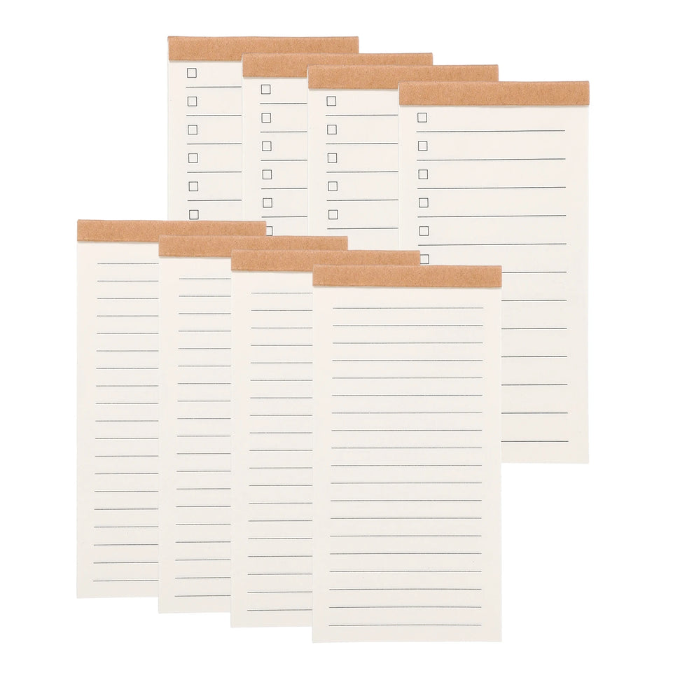 4/8Pcs Portable Field Notes Small Notepads 50Sheet Pocket Notebooks Memo Book to Do List Organizer Planner Daily for Work Office