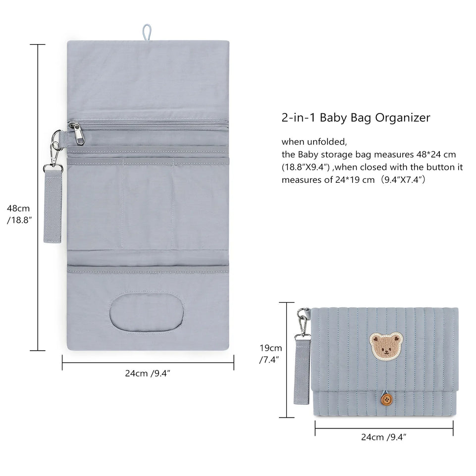 New Diaper Storage Bags Portable Cute Hanging Type Multi-functional Packing and Organizing Diaper Bag for Mother and Baby Travel