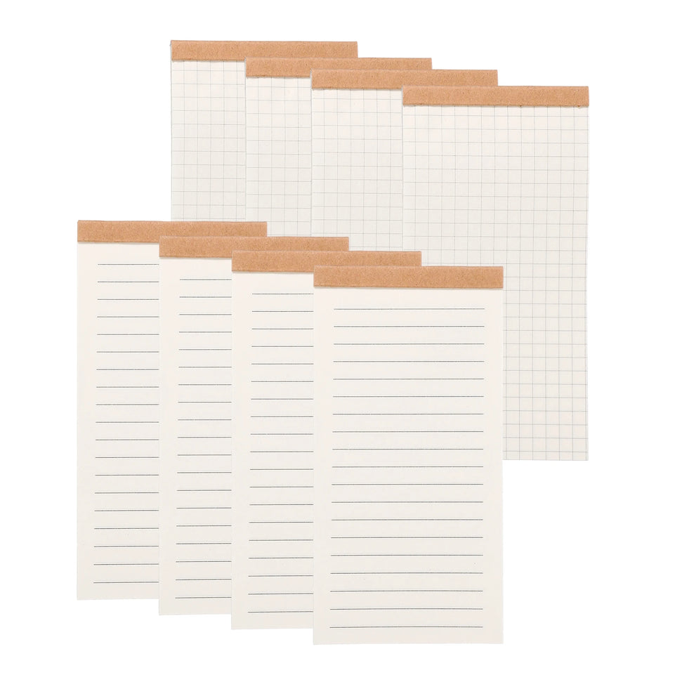 4/8Pcs Portable Field Notes Small Notepads 50Sheet Pocket Notebooks Memo Book to Do List Organizer Planner Daily for Work Office