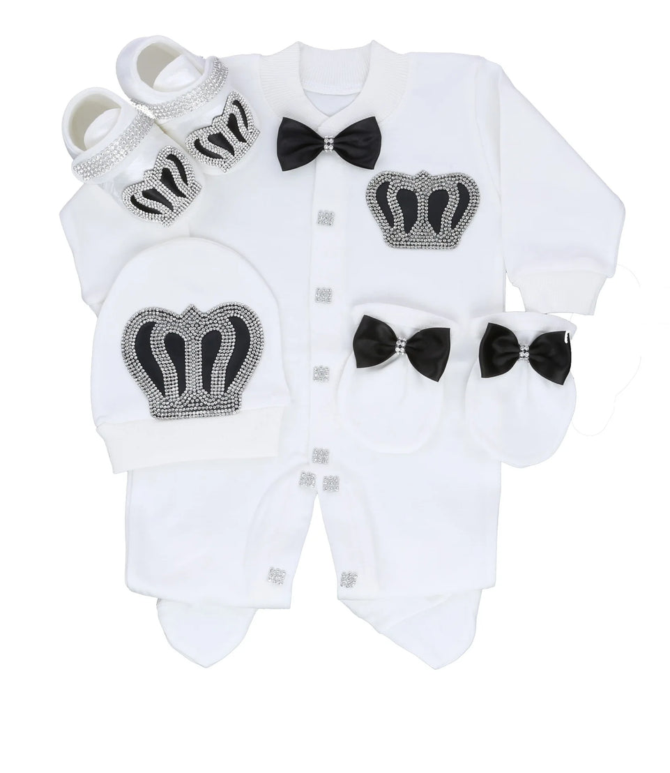 Ins Handmade Baby Cute Lace Collar Climbing Suit 3-piece Set New Baby Baptism Clothes Newborn Baby Romper High Quality Clothes