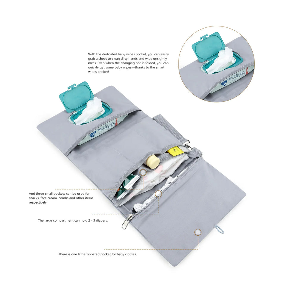 New Diaper Storage Bags Portable Cute Hanging Type Multi-functional Packing and Organizing Diaper Bag for Mother and Baby Travel