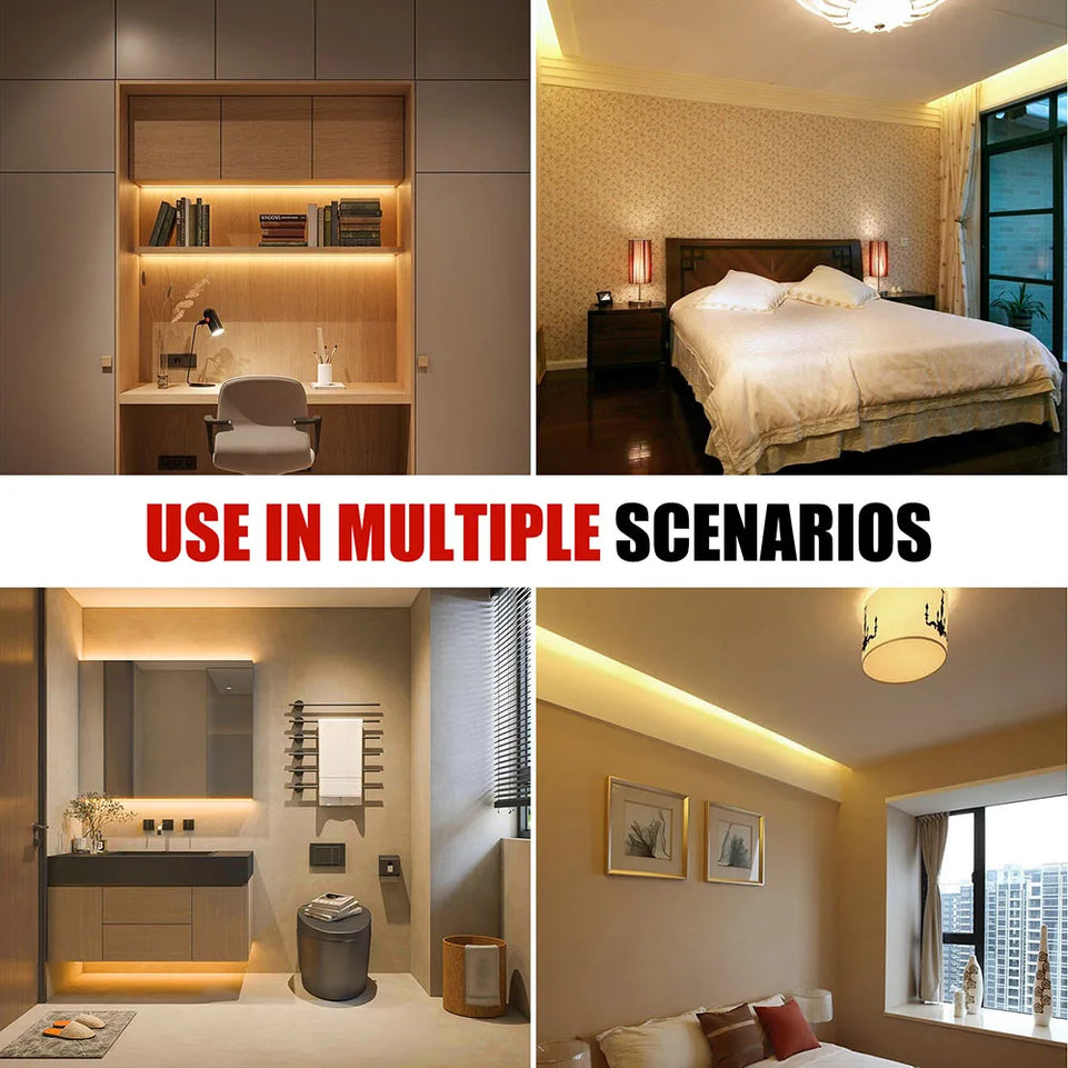 Dimmable LED Strip Light 220V Switch EU Power Dimmer Kit Waterproof 2835 120LEDs/M High Bright Flex Tape Home Decor 0.5M 10M 20M