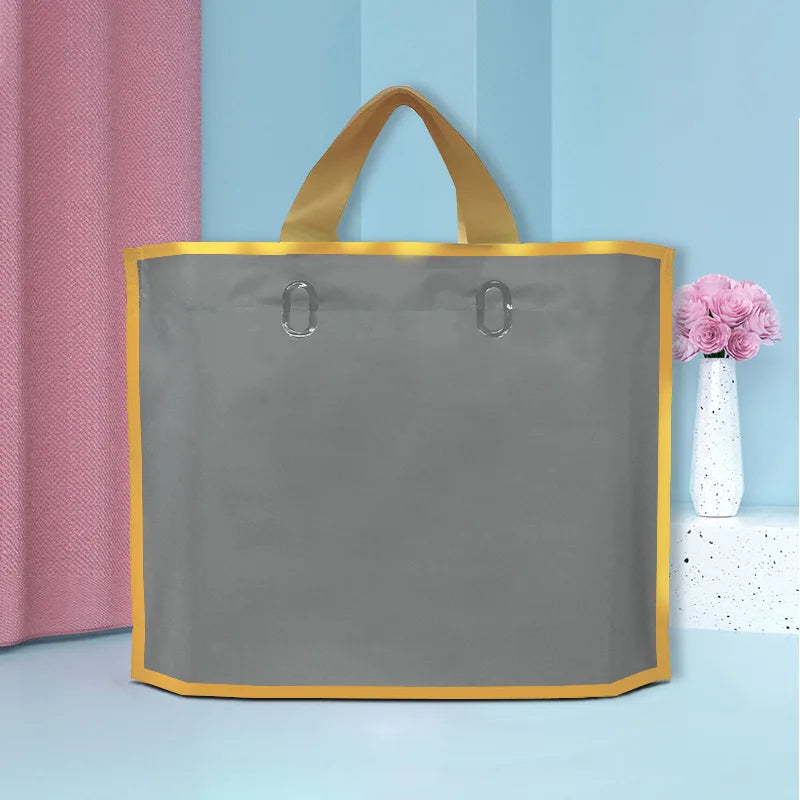 50pcs custom logo frosted shopping bags plastic gift bags clothing packaging bag design Personalized Logo Print merchandise bags