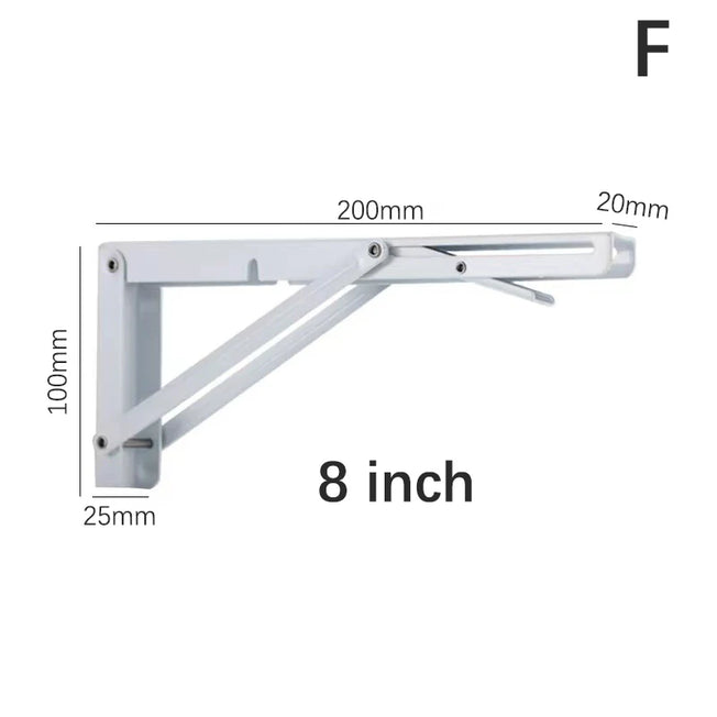 1pc Multiple Sizes Triangle Folding Angle Bracket Stainless Steel Heavy Support Wall Mounted Shelves Table Home Hardware