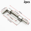 2PCS Spring Loaded Latch Pin 304 Stainless Steel Silver Window Cabinet Hinges Security Door Bolt Latch For Household Hardware