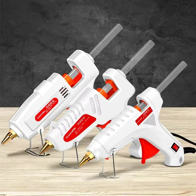 100W Hot Melt Glue Gun DIY Mini Household Industrial Guns Electric Repair Tool Use 11mm Glue  US plug Ships randomly  by style