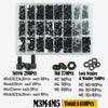 Black 2500P Hex Socket Head Screws Set M2 M2.5 M3 M4 M5 M6 DIN912 12.9 Allen Screw Nut Steel Button Head Socket Cap Bolt Nuts
