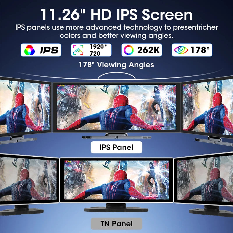 Develuck NEW 11.26 inch 4K DVR Wireless CarPlay and Android Auto Portable Dash Cam Car Screen Video Recorder 5G WIFI Navigation