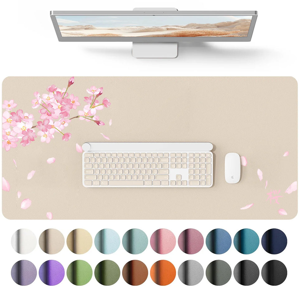 Mouse Pad Large Office Desk Mat ,Waterproof PU Leather Desktop Keyboard Desk Pad Gaming Mousepad Desk Writing Pad for home