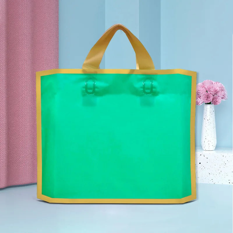 50pcs custom logo frosted shopping bags plastic gift bags clothing packaging bag design Personalized Logo Print merchandise bags