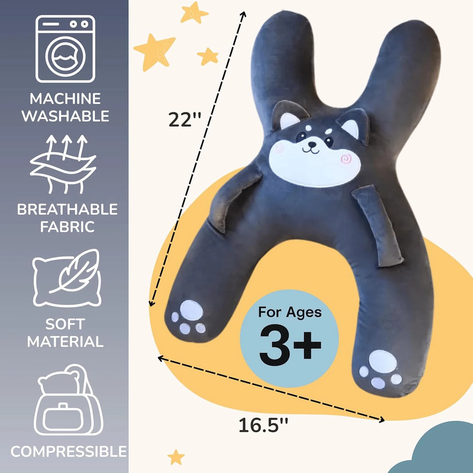 Car Cute Cartoon Pillow Car Mounted Child Sleeping Pillow Car Removable Comfortable Breathable Headrest Lumbar Support