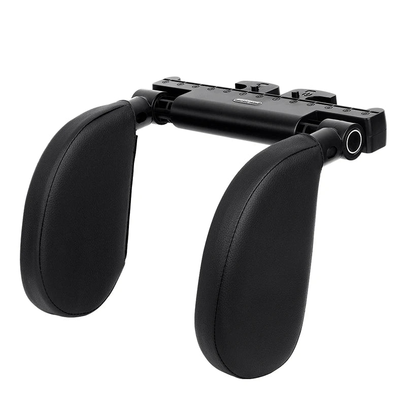 Ergonomic 360° Adjustable Auto Cervical Pillow with Memory Foam & Side Pads One-Click Sleep Headrest for Car Travel BMW Benz