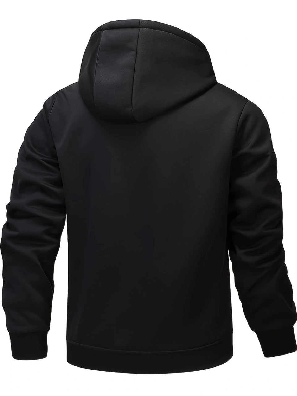 Winter Lambswool Zipper Hoodies Thicken Warm Jackets Long Sleeve Sweatshirts Casual Sports Fleece Black Coats Hooded Men Coat To