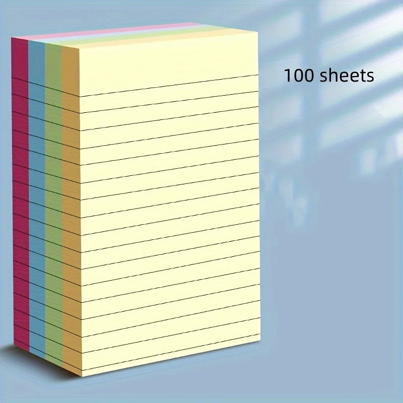 100/200sheets Colorful Sticky Notes School Stationery Student Scribed Sticky Notes Index Tabs Office Supply Sticky Notes
