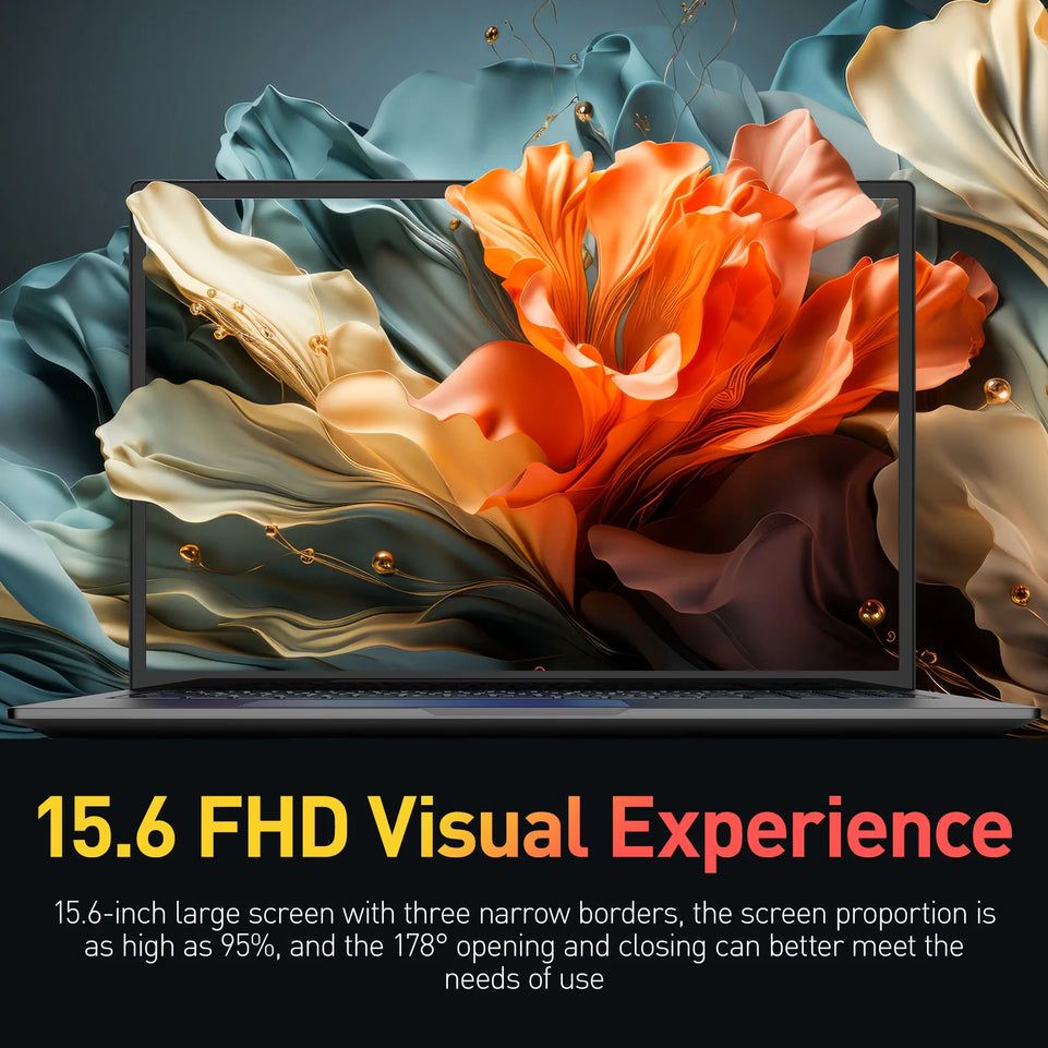 SUXI MantaBook Pro Laptop Intel N5095 14.1 Inch 16GB LPDDR4 RAM 256GB SSD Lightweight Business Computer Notebook FHD Fingerprint