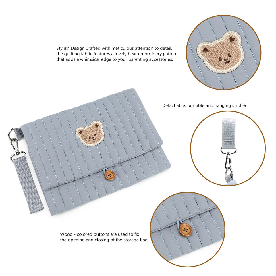 New Diaper Storage Bags Portable Cute Hanging Type Multi-functional Packing and Organizing Diaper Bag for Mother and Baby Travel