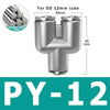 10pcs PU PV PE PY 304 Stainless Steel Metal Pneumatic Quick Coupling 4 6 8 10 12 High Pressure Air Pipe Fitting Quick Coupling
