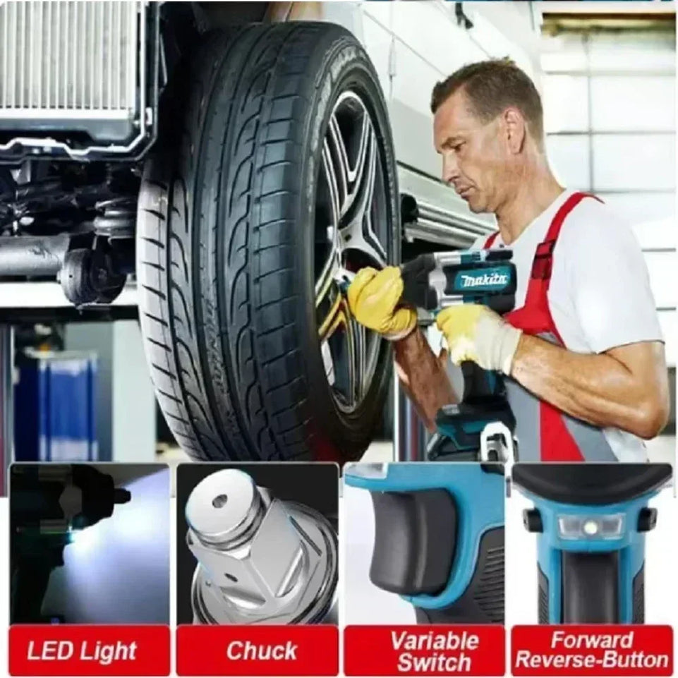 Makita DTW700 18V Brushless Electric Wrench Cordless Drill Screwdriver Free Delivery Large Torque Power Tools Torque Wrench