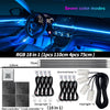 6/10/14/18 in 1 Led Car Ambient Lights RGB 213 64 Color Acrylic Strips Symphony Streamer Interior Atmosphere Lamp Control By App