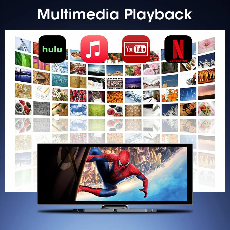 Develuck NEW 11.26 inch 4K DVR Wireless CarPlay and Android Auto Portable Dash Cam Car Screen Video Recorder 5G WIFI Navigation