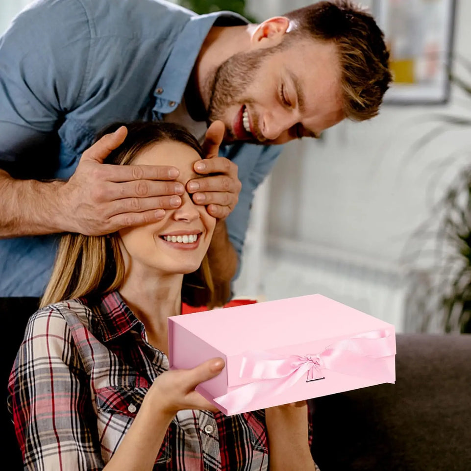 Pink Magnetic Gift Box, Luxury Gift Box, Gift Wrapping Box For Birthday Holiday Party Christmas Halloween Anniversary