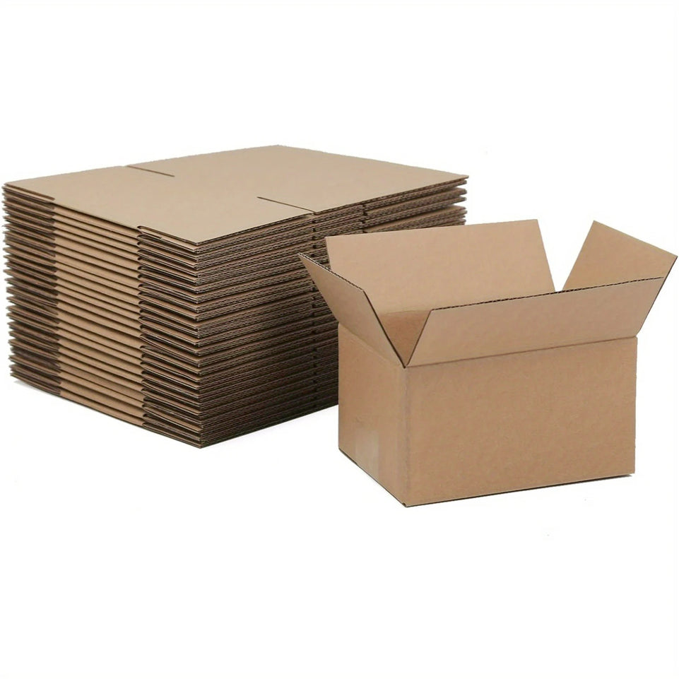 High Quality Brown Corrugated Cardboard Mailer Box With Lids, Mailing Shipping Boxes, 9.1x5.1x6.3in, Single Wall, 32Lb/sq inch