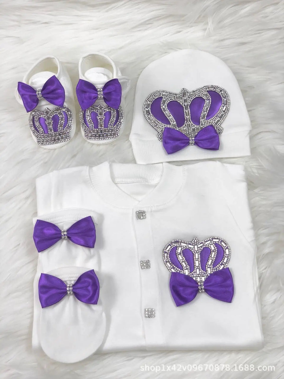 Ins Handmade Baby Cute Lace Collar Climbing Suit 3-piece Set New Baby Baptism Clothes Newborn Baby Romper High Quality Clothes