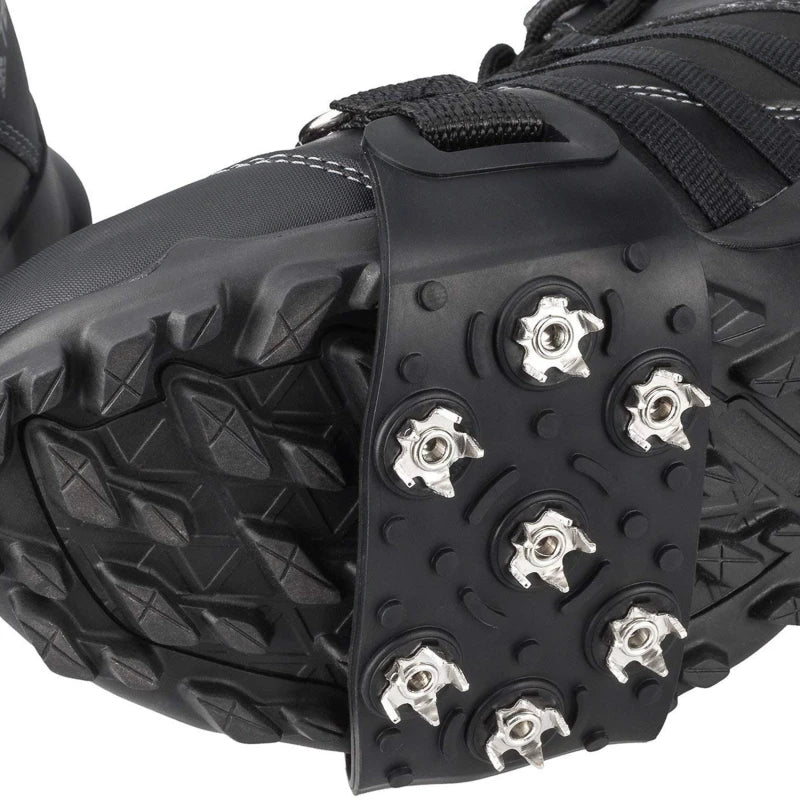 1/2pairs Shoe Spike Winter Winter Velcro Ice Claw Outdoor Climbing Snow Mountain and Snow Ground Anti slip Adjustable