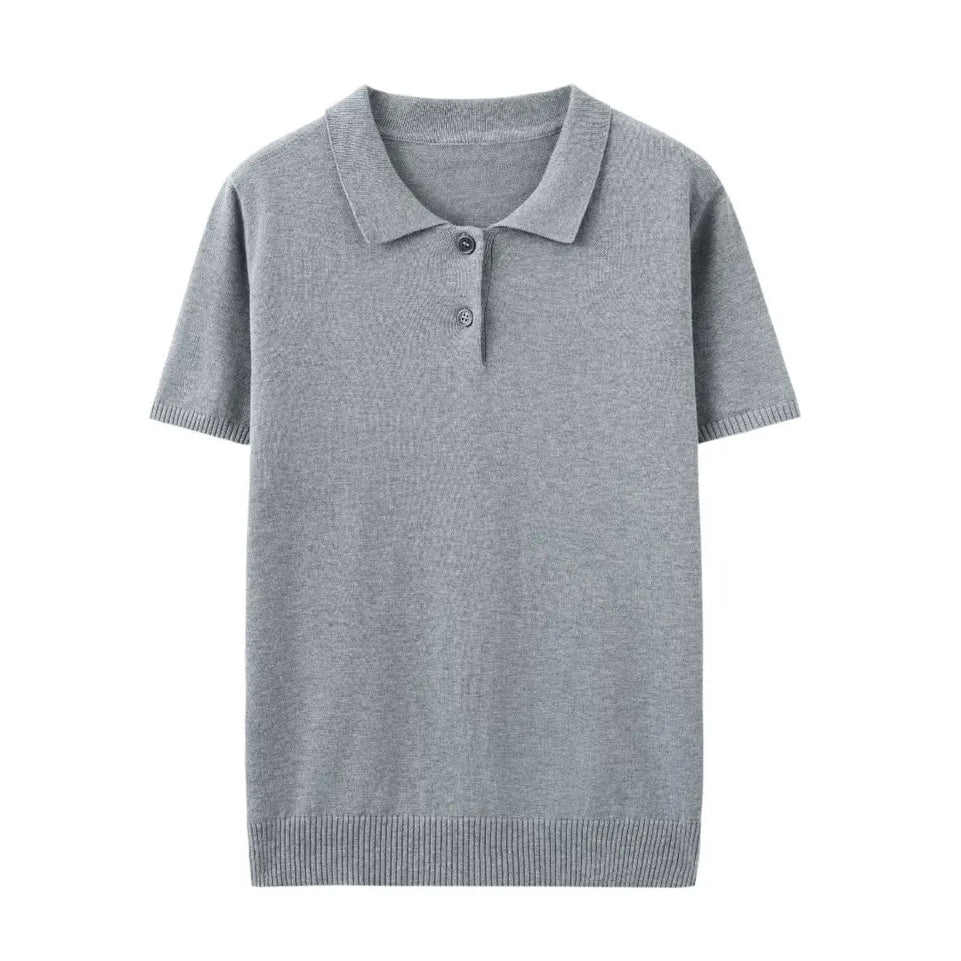 WinvyNee Summer Women's Clothing Cotton Polo T-shirt Short Sleeve Polo Collar Clothes Solid Casual Pullover Female Tops A1002029