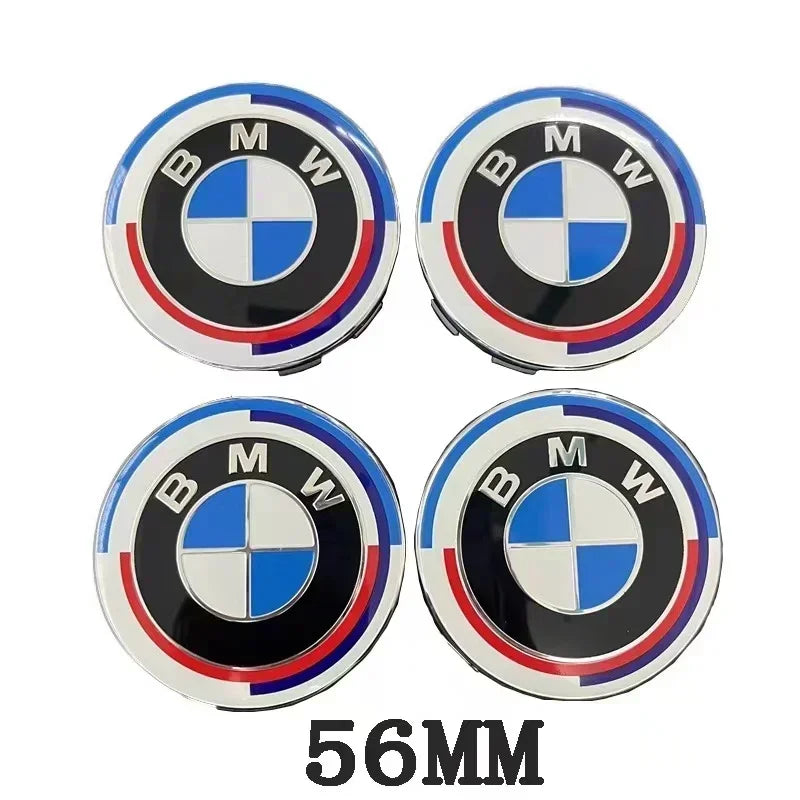 4Pcs 68/56mm Car Wheel Center Hub Cap Caps Emblem Logo For BMW X1 X3 X5 E90 E46 E60 F10 F30 F20 G20 E39 E92 G30 E87 E36 F11