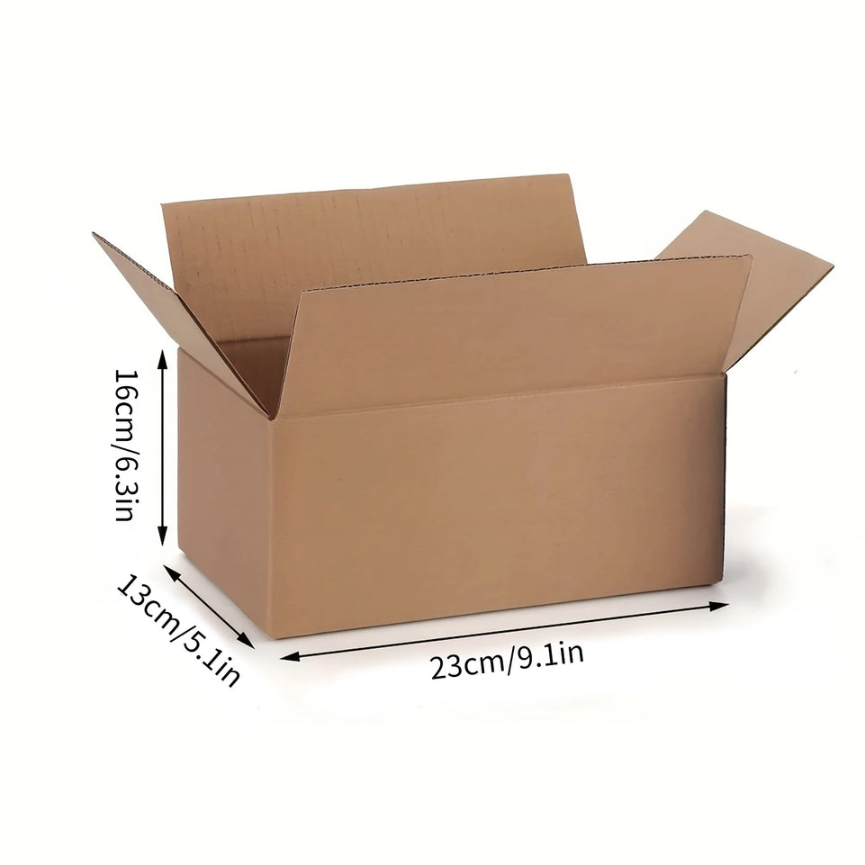 High Quality Brown Corrugated Cardboard Mailer Box With Lids, Mailing Shipping Boxes, 9.1x5.1x6.3in, Single Wall, 32Lb/sq inch