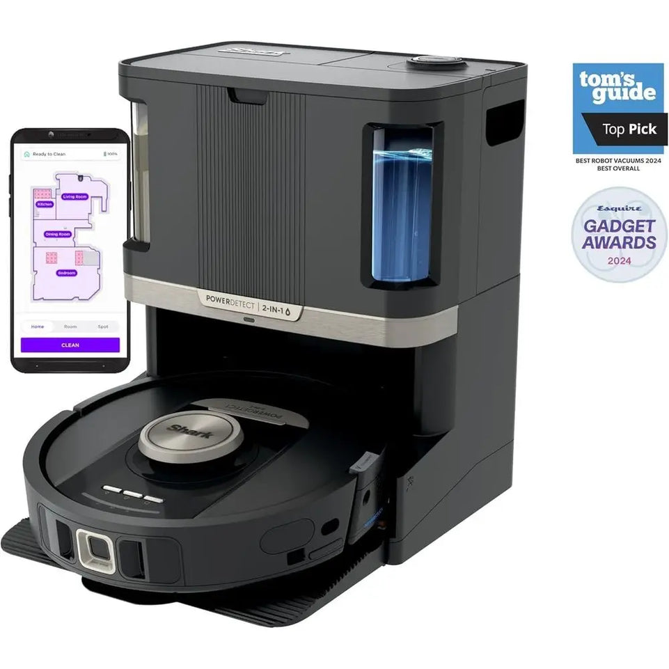 Smart Vacuum and Mop with Auto-Empty, Self-Refill, Pad Wash & Dry, 60-Day Battery, 30-Day Water Tank, Renewed Model